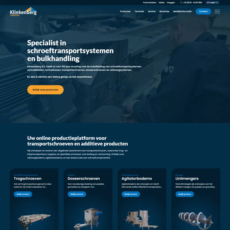 V-Web Klant case preview - Klinkenberg Zaanstad B.V.